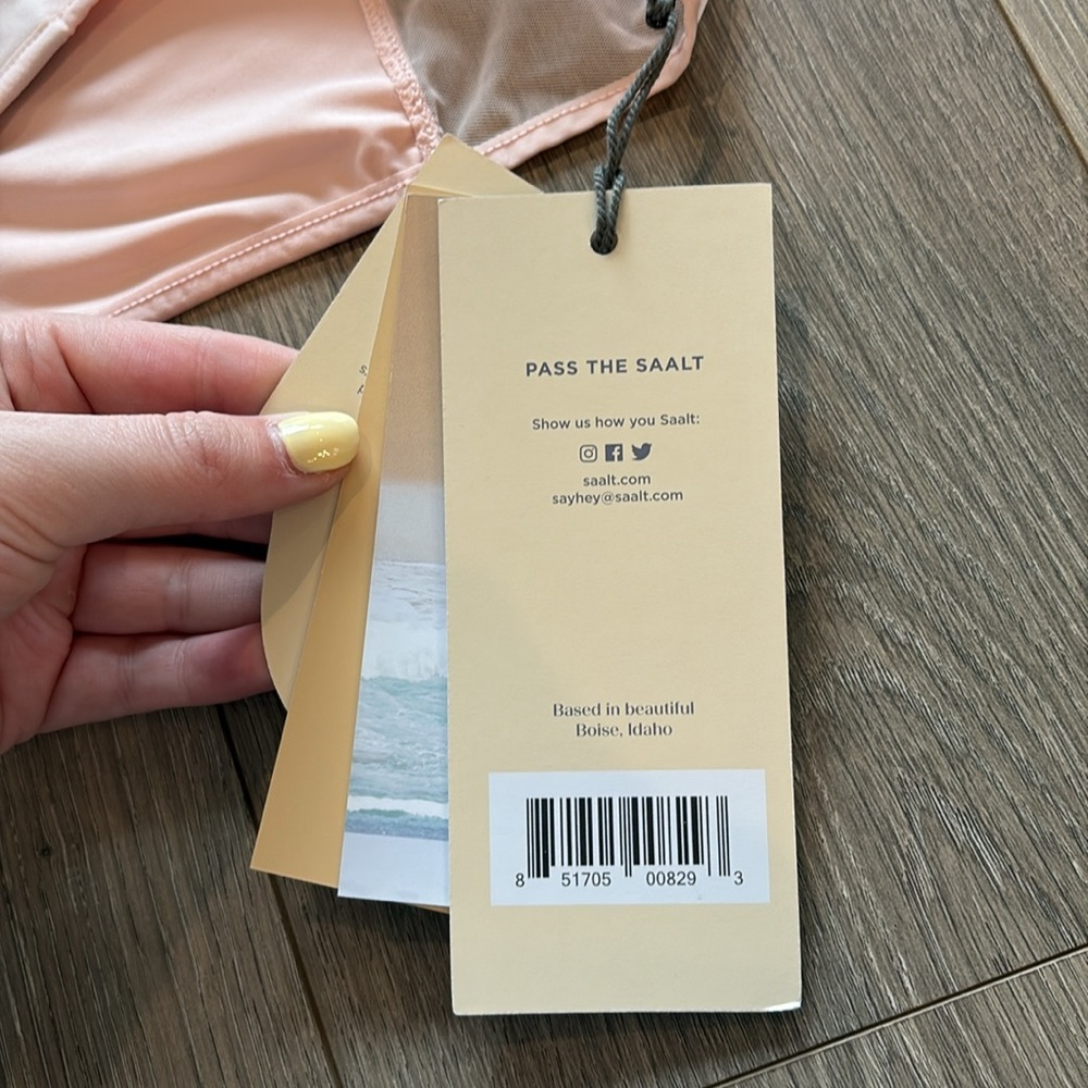 NWT SAALT Wear Period Underwear Hipster Quartz Blush Pink Size Small - Picture 5 of 11